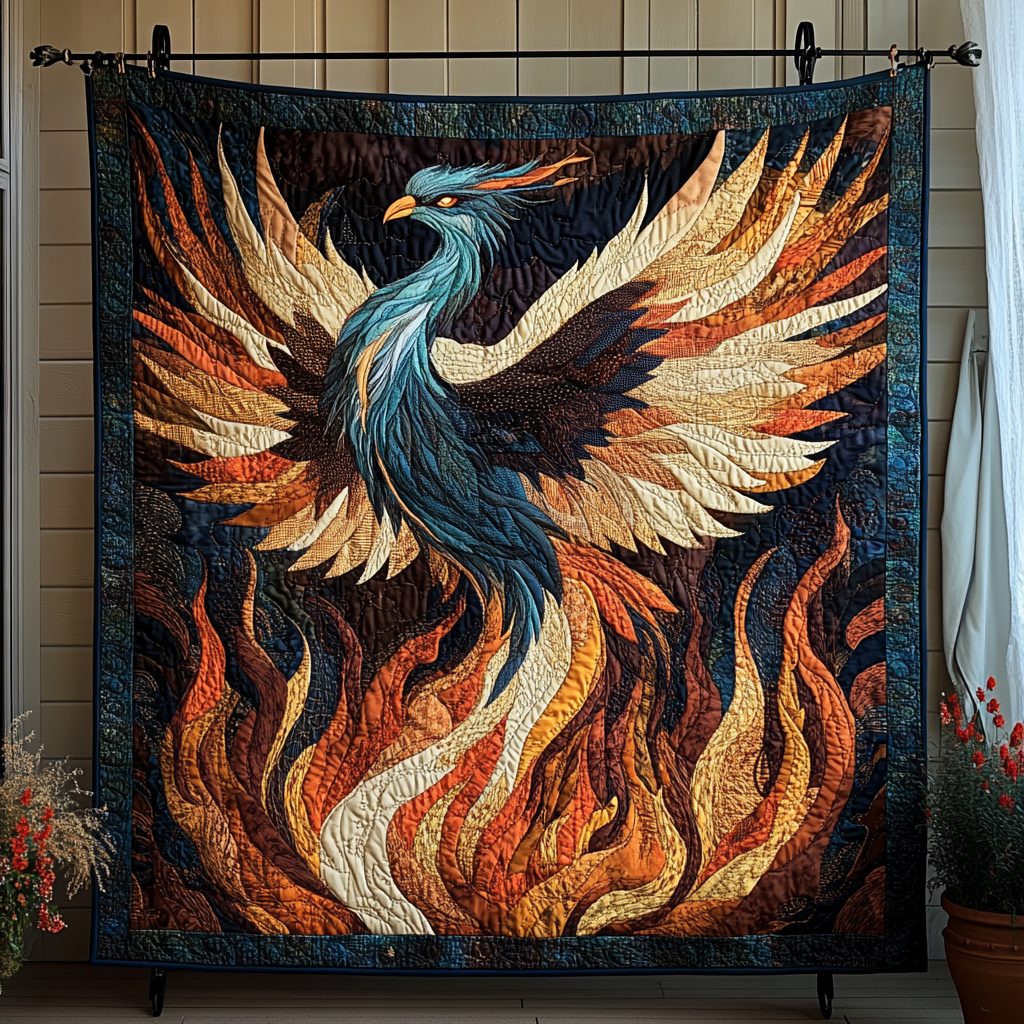 Ashen Dawn Quilted Blanket Unique Gifts Phoenix