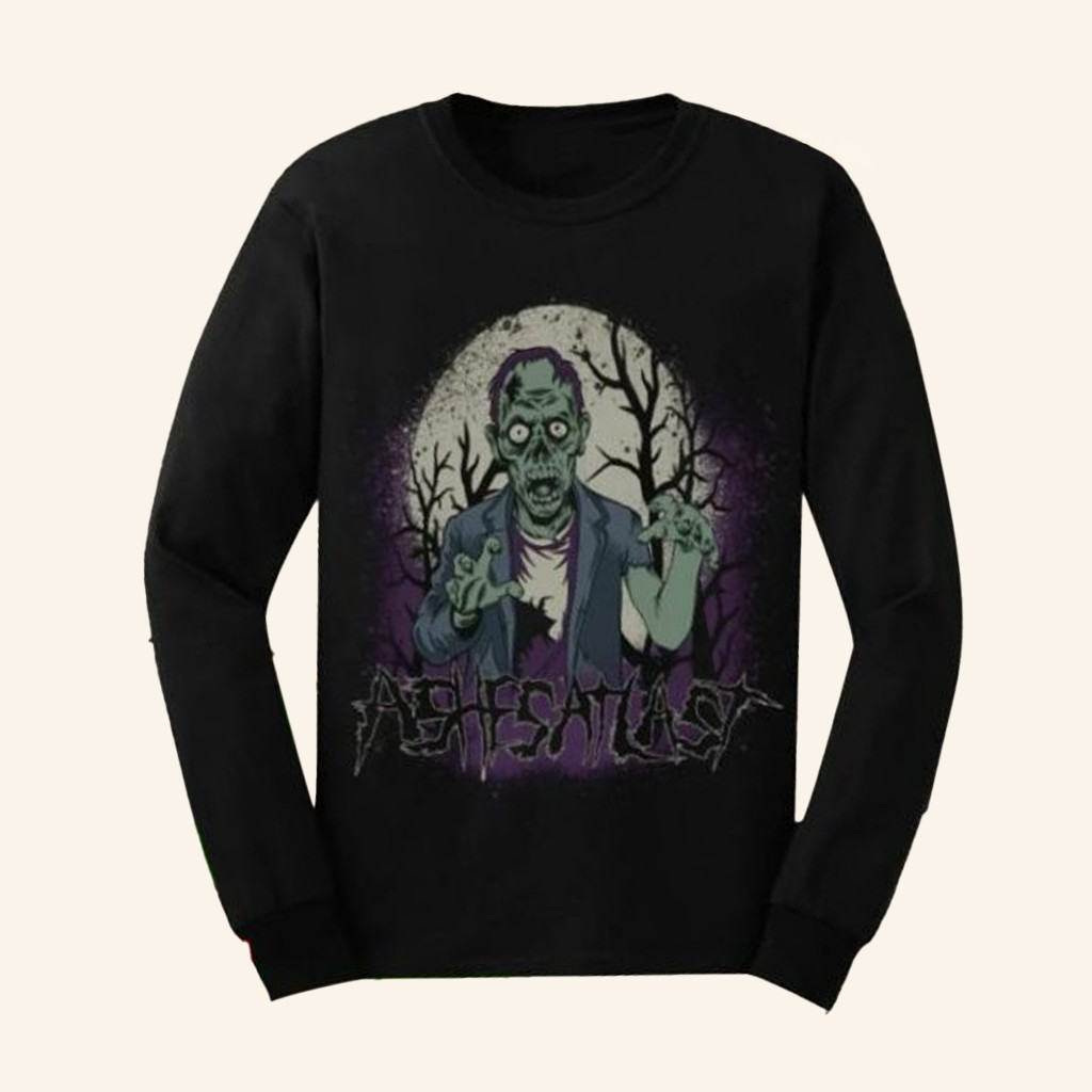 Ashes At Last Merch Zombie Long Sleeve T-Shirt Presents For Music Lovers Ashes At Last Merch Zombie Long Sleeve T-Shirt Presents For Music Lovers