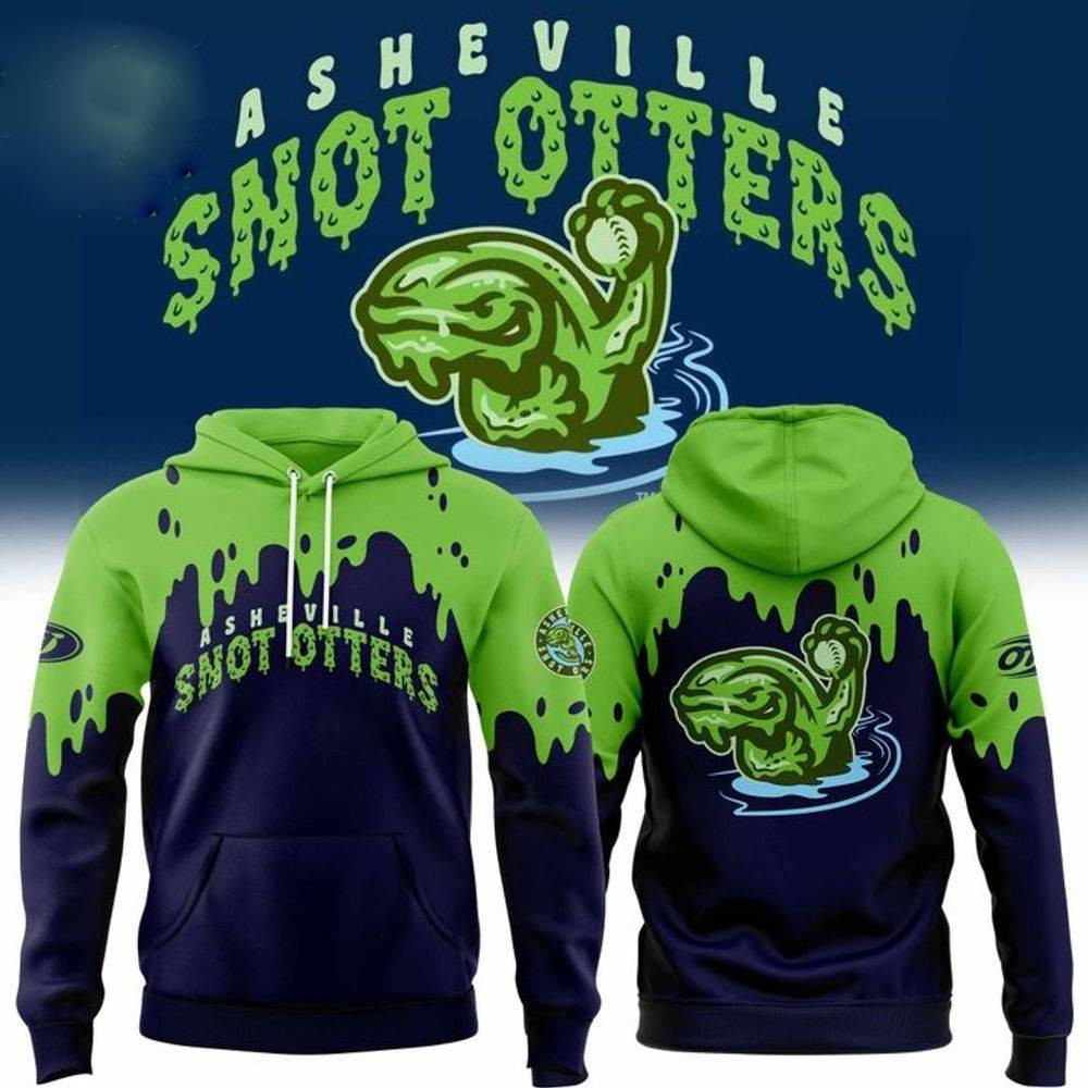 Asheville Tourists Snot Otters Replica Hoodie Team Mascot Gifts For Baseball Fans