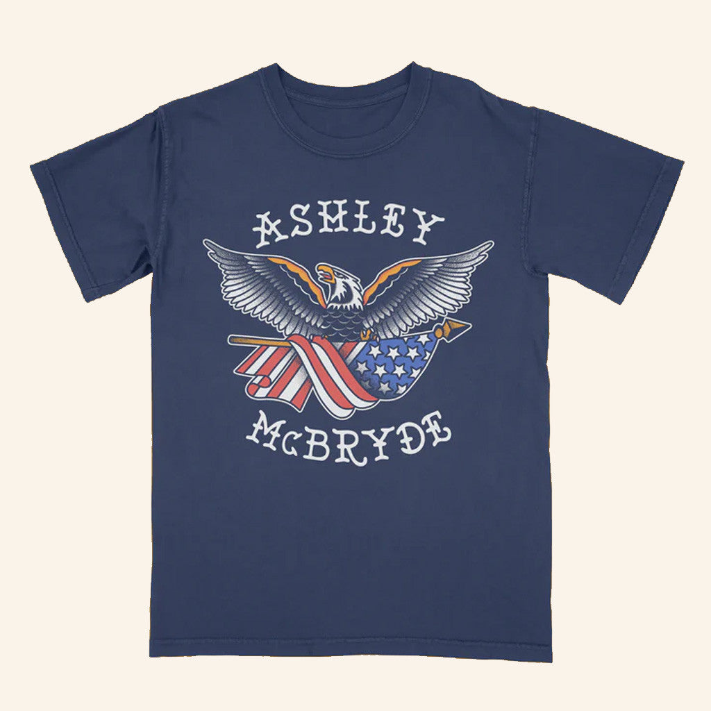 Ashley Mcbryde Merch Navy Eagle Flag T-Shirt Birthday Ideas For Husband Ashley Mcbryde Merch Navy Eagle Flag T-Shirt Birthday Ideas For Husband