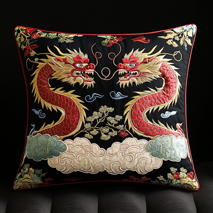 Asian Dragons Quilted Pillow Case Holiday Sofa Pillows Best Womens Xmas Gifts 2025