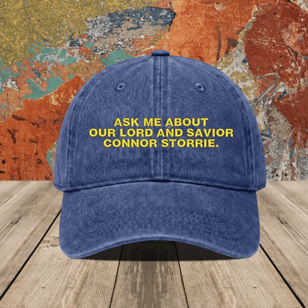 Ask Me About Our Lord And Savior Connor Storrie Hat Embroidered Birthday Gift For Husband