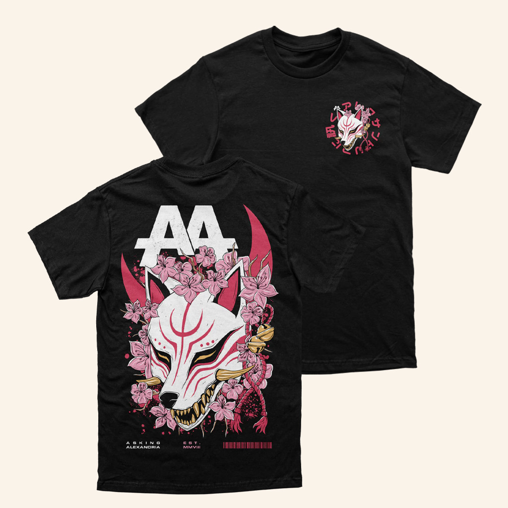 Asking Alexandria Merch Kitsune T-Shirt Gift Ideas For Rock Lovers