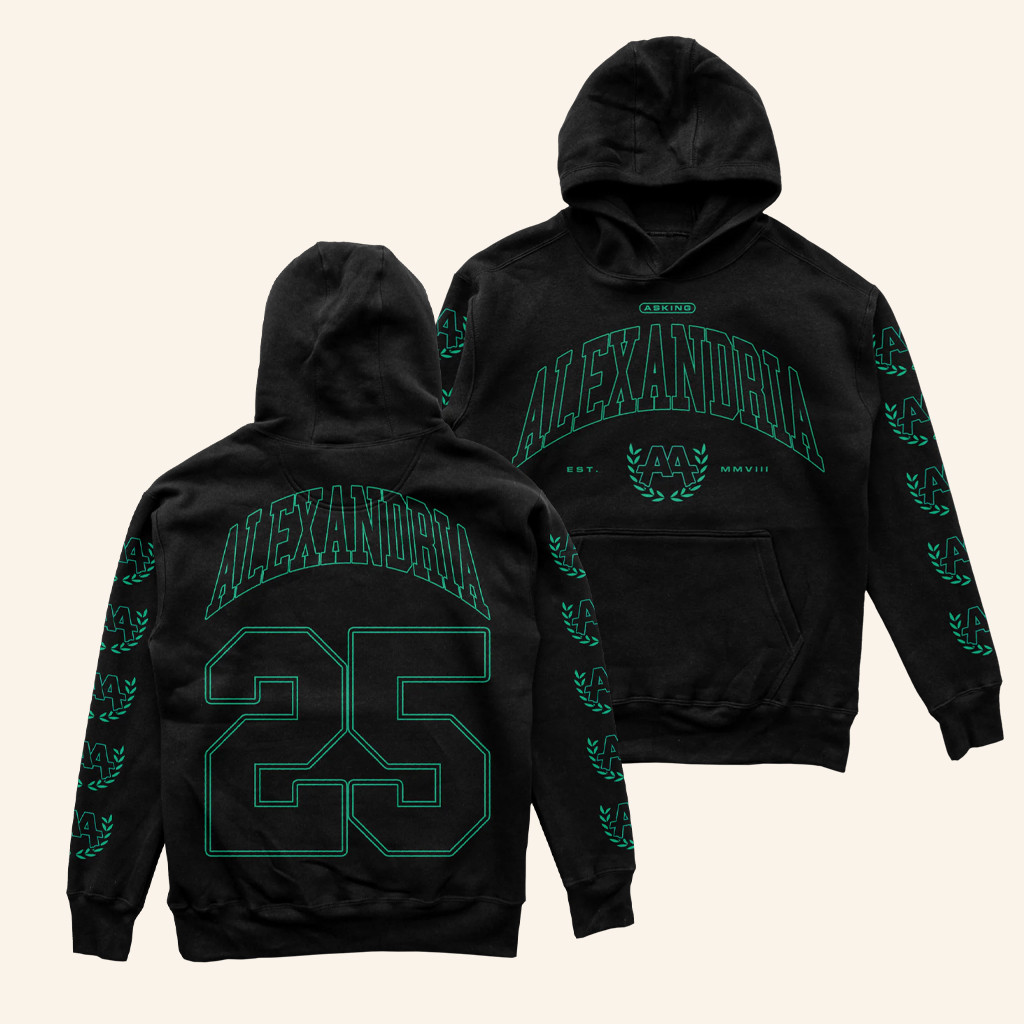 Asking Alexandria Merch Varsity Hoodie Best Gifts For Rock Fans