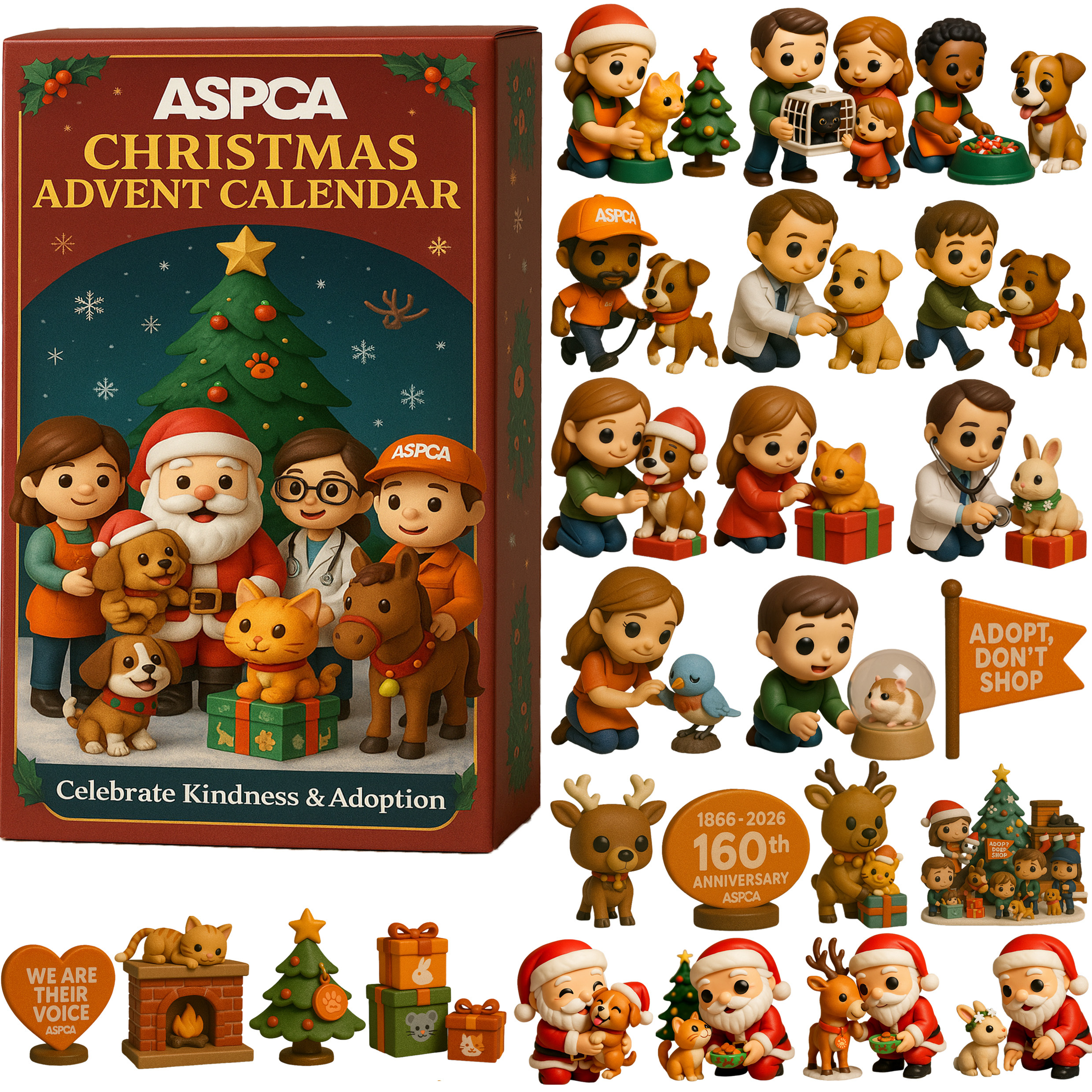 Aspca 160th Anniversary Christmas Advent Calendar Christmas Advent Calendar Santa Gift Ideas