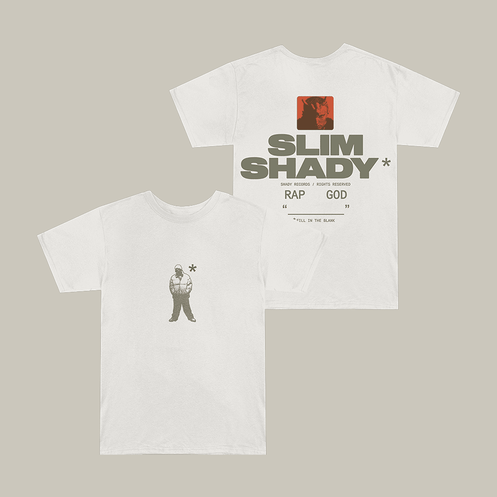 Asterisk Slim Shady T-Shirt Music Concert Tee Eminem Lover Present For Him