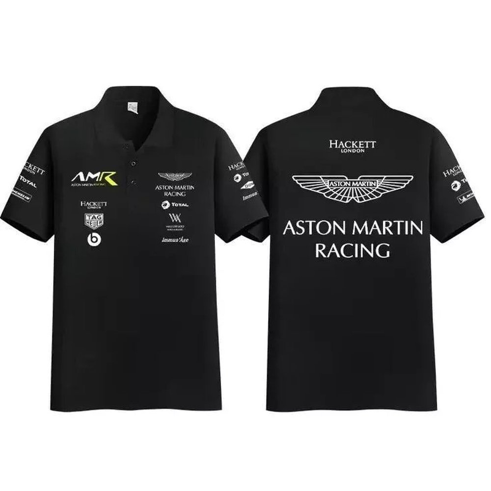 Aston Martin Formula 1 Racing Team Polo Shirt Gifts For Racing Lovers