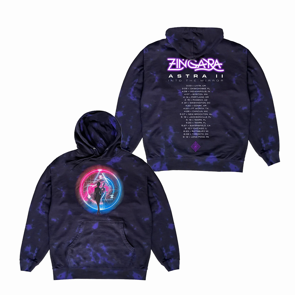 Astra II Tie Dye Tour Zingara Hoodie Zingara Hooded Sweatshirt Music Lover Gift Idea