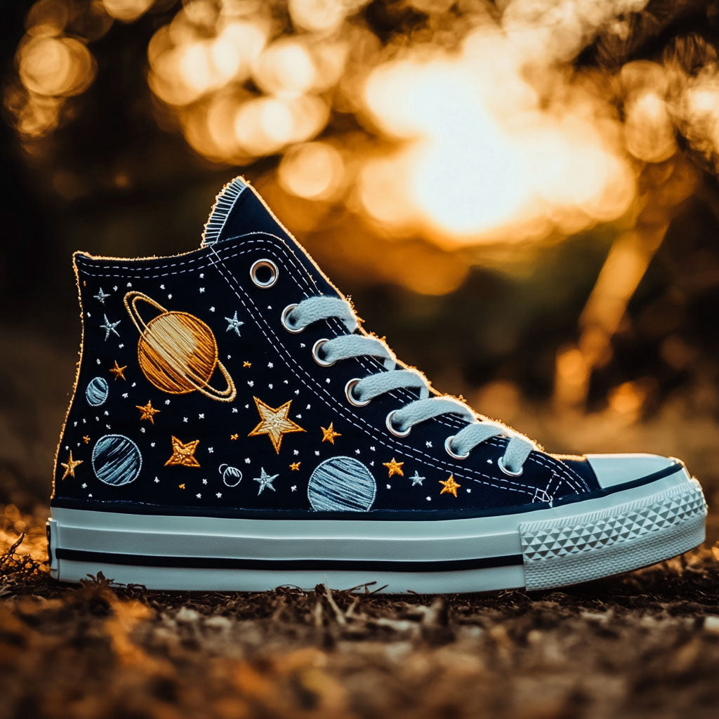 Astro Aura Canvas High Tops Merch Gift