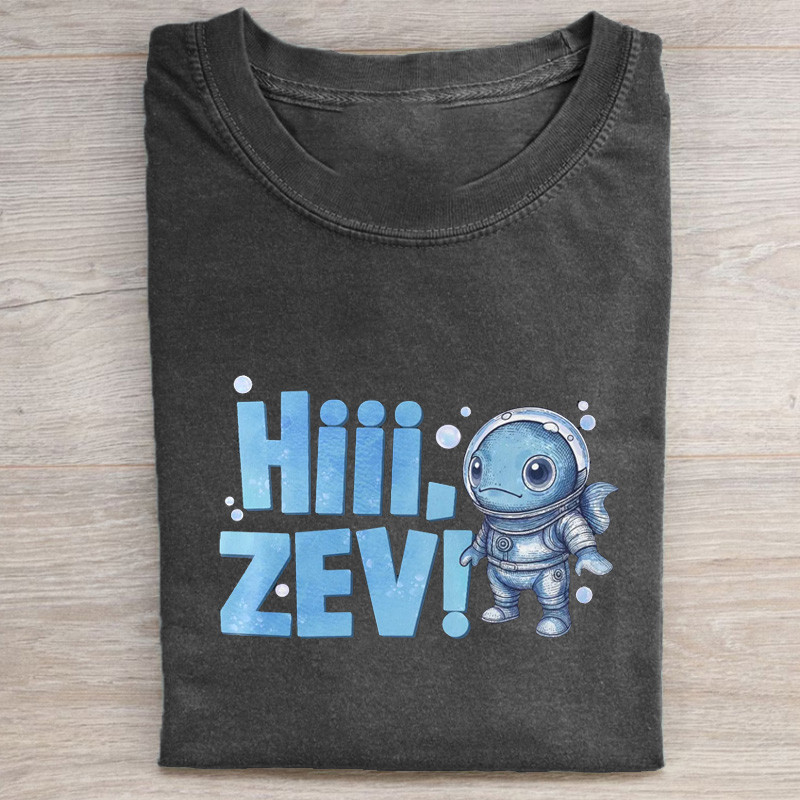 Astronaut Fish Hiii ZEV T-Shirt Astronaut Fish Apparel Gifts For Teens