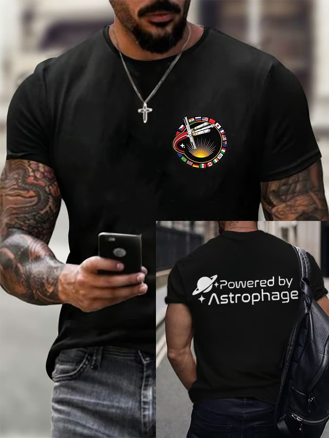 Astrophage Patch T-Shirt Project Hail Movie Space Humor Sci Fi Fan Gift For Fans