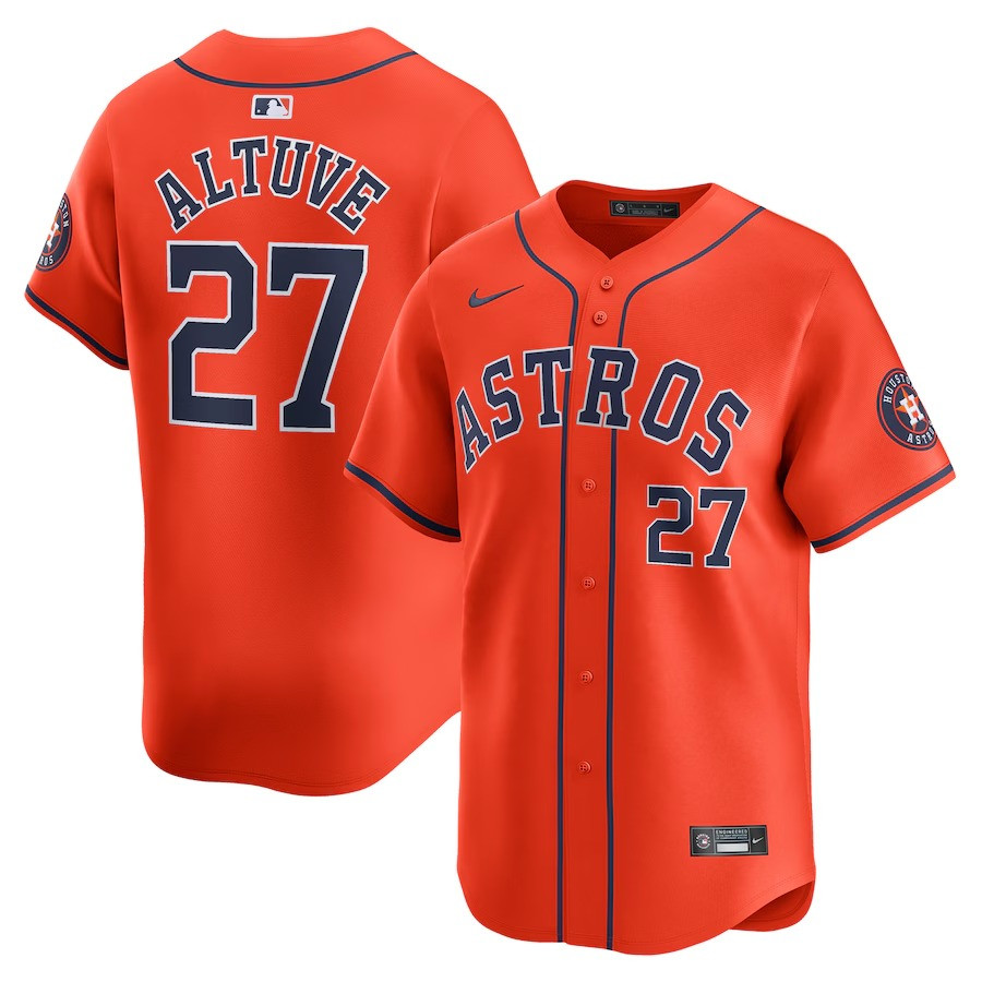 Astros Jose Altuve Orange Alternate Player Jersey Gift Ideas For Baseball Players