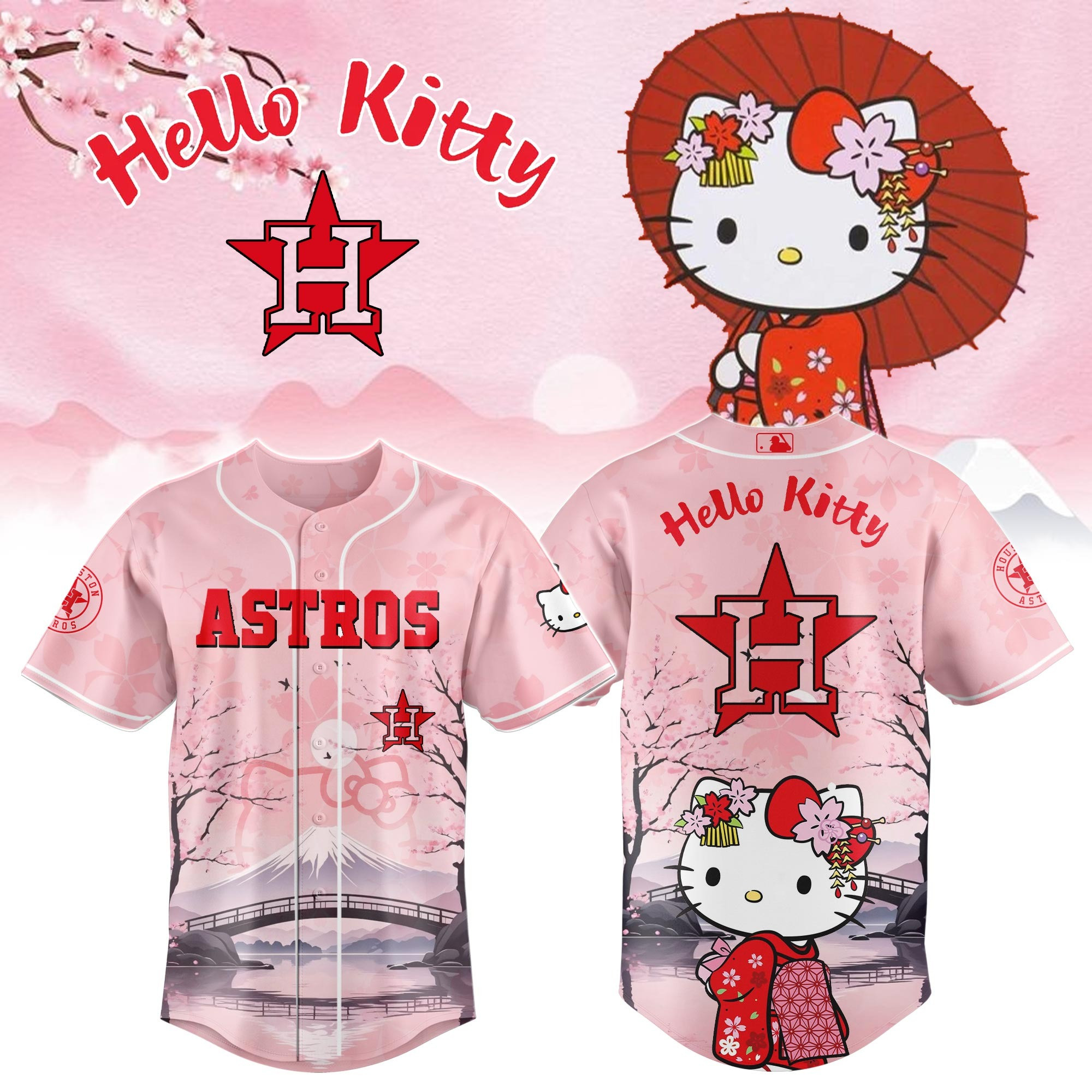 Astros Kitty Chan Baseball Jersey 2025 Gifts For Baseball Fans