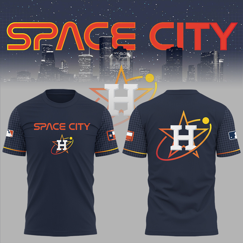 Astros Navy Limited Space City T-Shirt Gifts For Baseball Lovers
