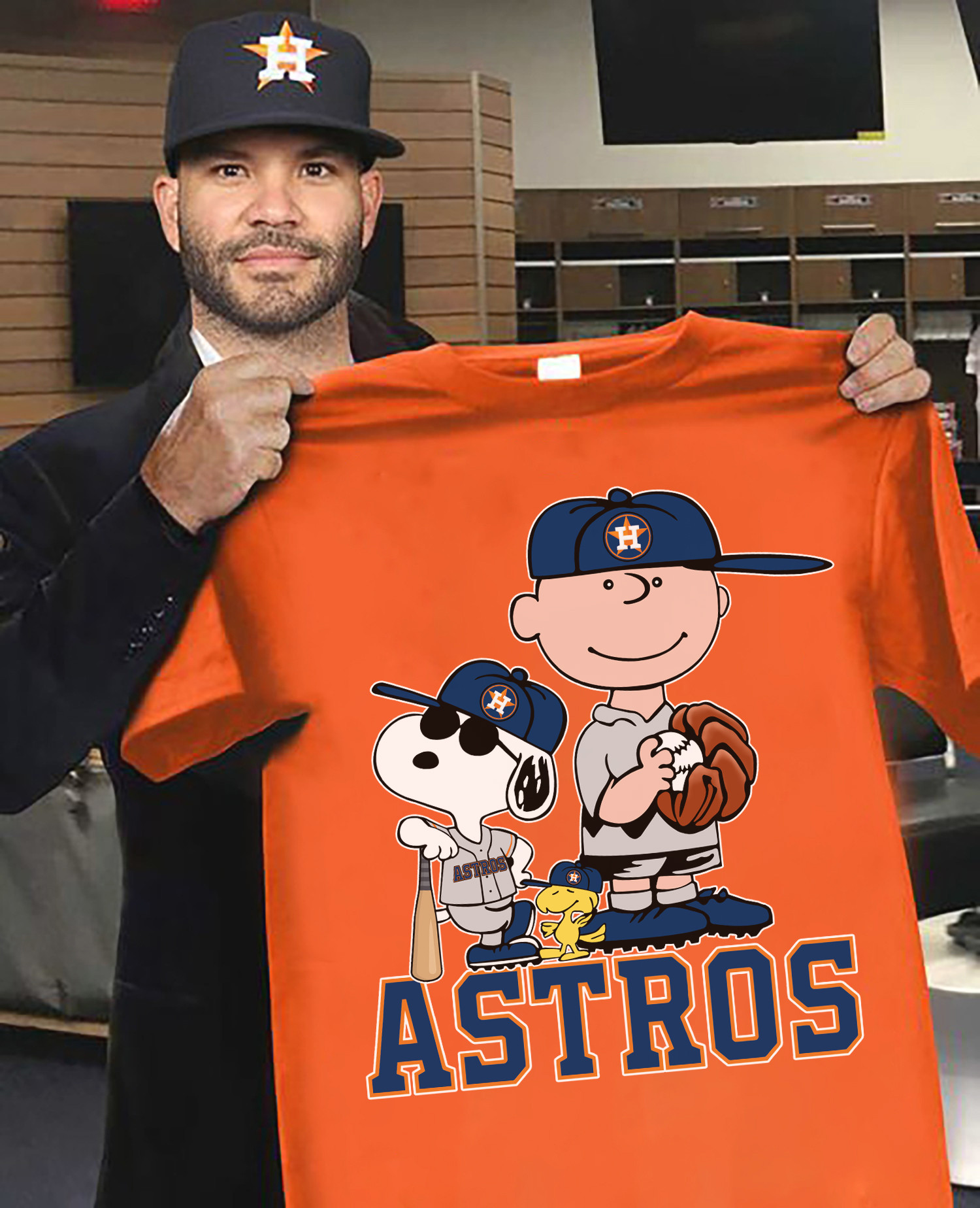 Astros Snoopy And Woodstock Houston Astros T-Shirt Gift Ideas For Baseball Lovers