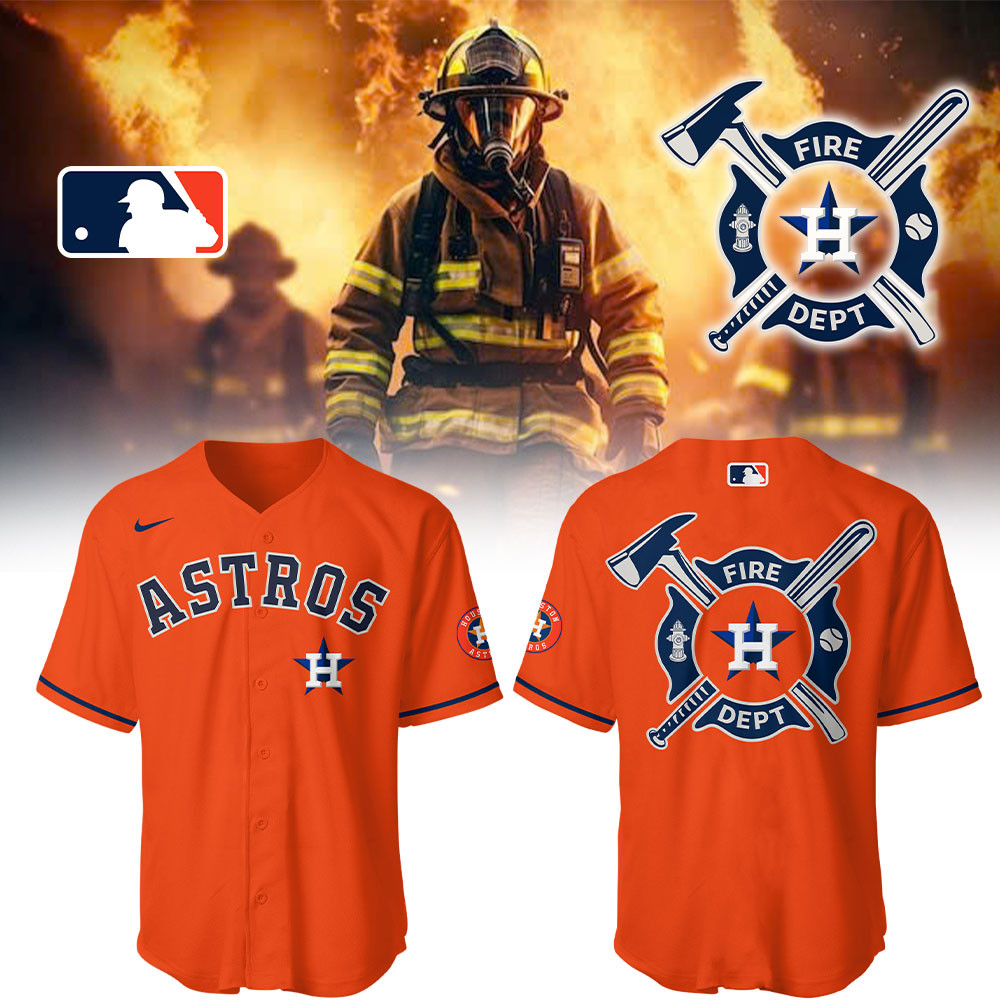 Astros x Firefighter Appreciation Night Jersey Unique Baseball Gifts