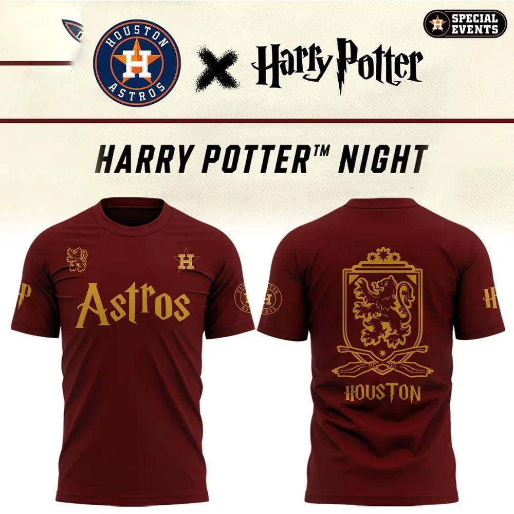 Astros x Harry Potter Night Limited Edition T-Shirt 2025 Baseball Team Gift Ideas