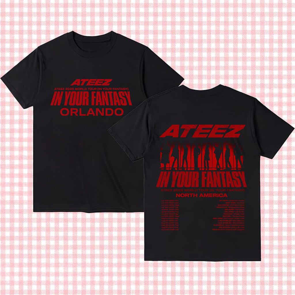 Ateez 2025 World Tour in Your Fantasy Shirt ATEEZ Golden Hour Part 3 Shirt Ateez World Tour Merch