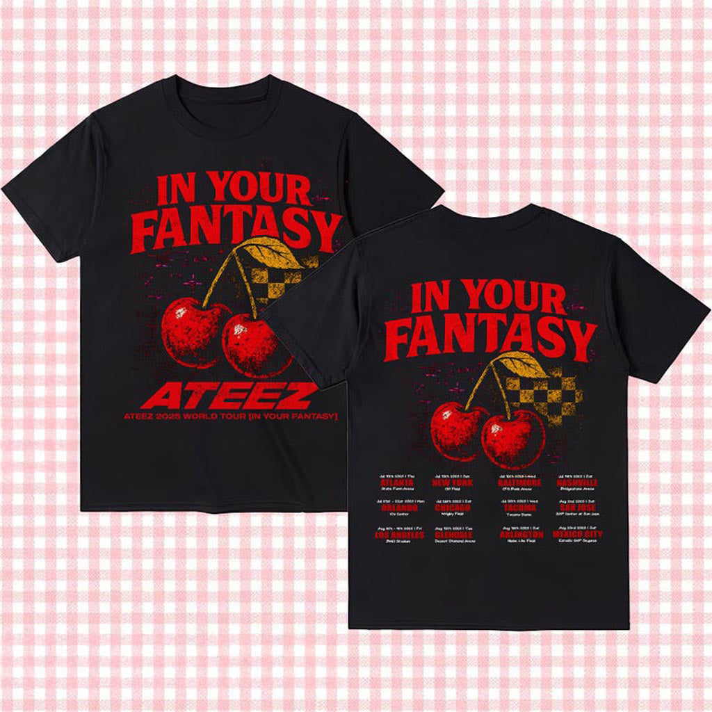 Ateez 2025 World Tour in Your Fantasy Shirt Ateez Lemon Drop Shirt Ateez World Tour 2025 In US Ateez 2025 World Tour in Your Fantasy Shirt Ateez Lemon Drop Shirt Ateez World Tour 2025 In US