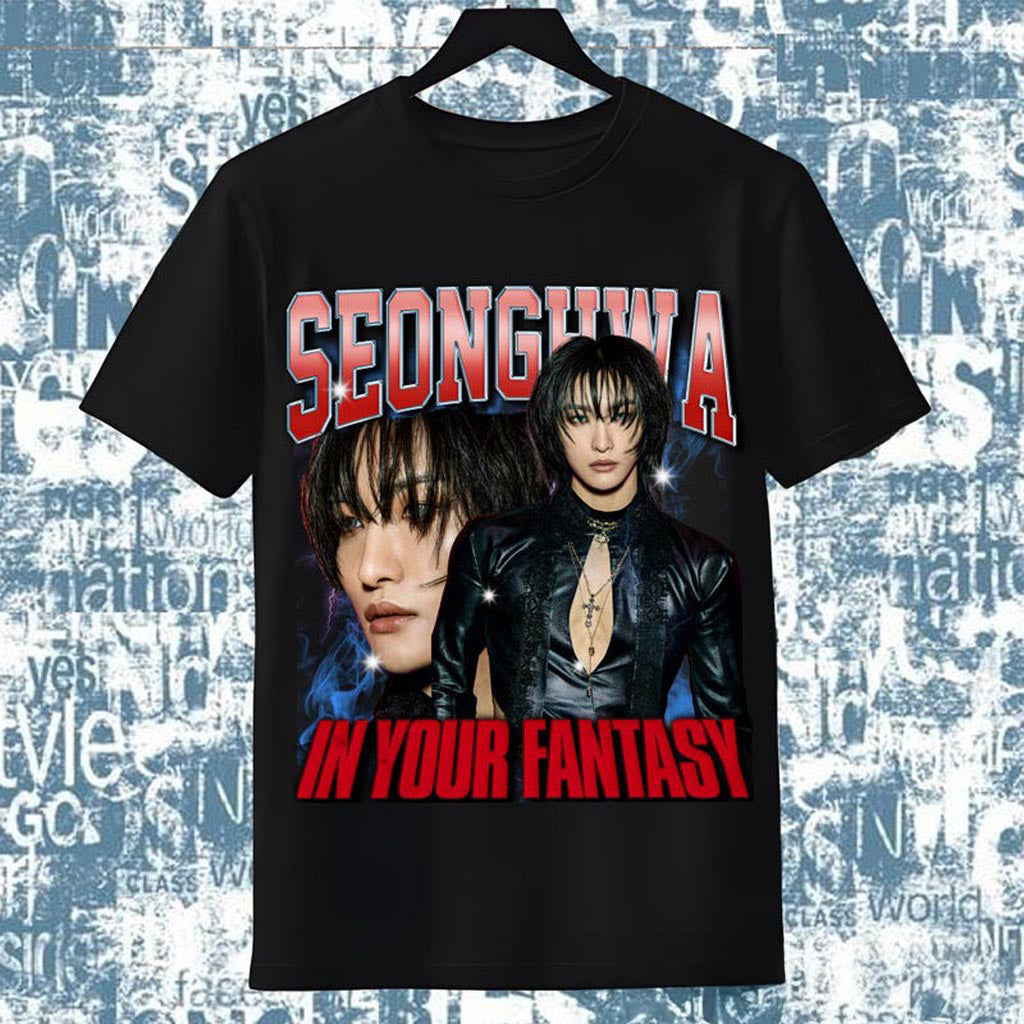Ateez 2025 World Tour in Your Fantasy Shirt Ateez Seonghwa T-Shirt ATEEZ Golden Hour Part 2 Ateez 2025 World Tour in Your Fantasy Shirt Ateez Seonghwa T-Shirt ATEEZ Golden Hour Part 2