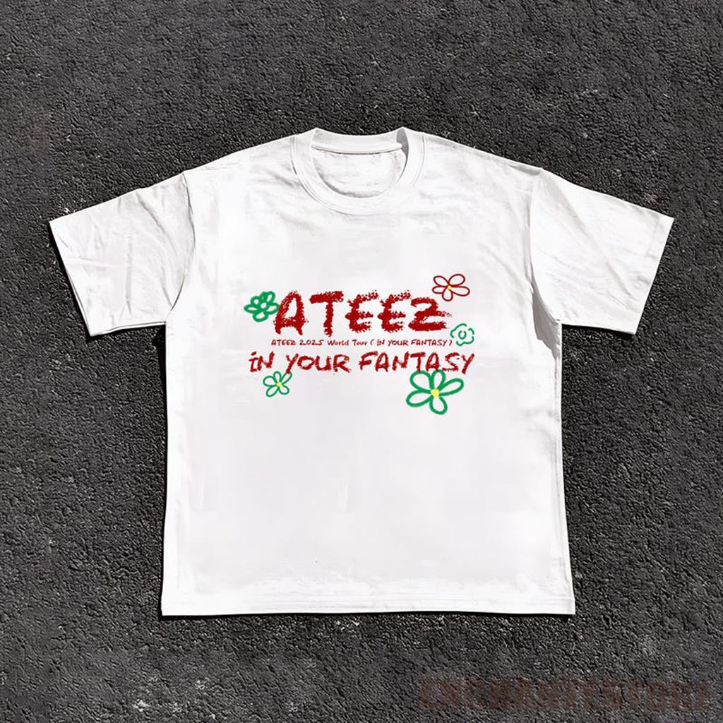 Ateez 2025 World Tour In Your Fantasy T-Shirt ATEEZ Golden Hour Part 2 Shirt Ateez Ice Tee