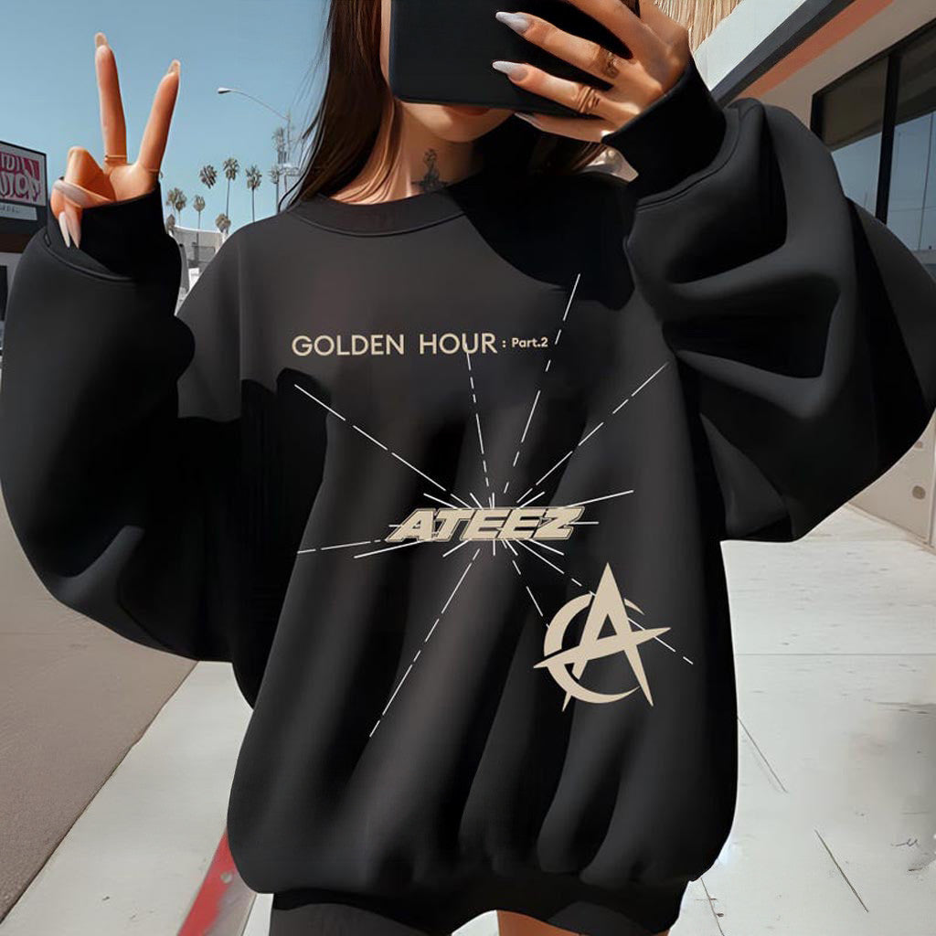 ATEEZ Golden Hour Part 2 Sweatshirt Ateez Towards The Light Will To Power World Tour Shirt