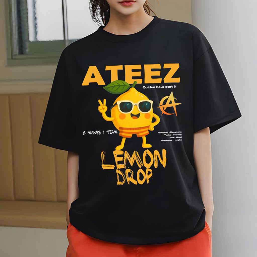Ateez Lemon Drop Shirt Ateez 2025 World Tour in Your Fantasy T-Shirt ATEEZ Golden Hour Part 3 Tee Ateez Lemon Drop Shirt Ateez 2025 World Tour in Your Fantasy T-Shirt ATEEZ Golden Hour Part 3 Tee