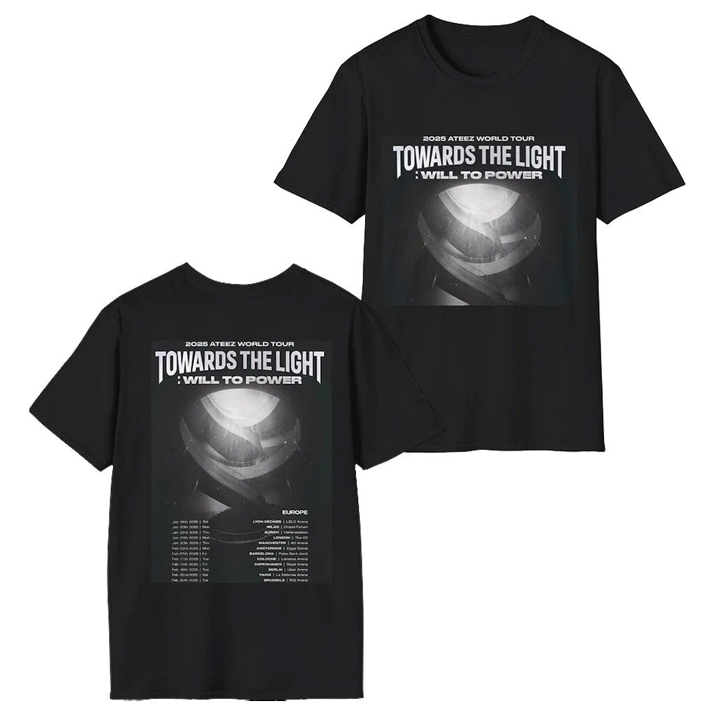 Ateez Merch Ateez 2025 Europe Tour Dates Concert T-Shirt Gifts For Fans Ateez Merch Ateez 2025 Europe Tour Dates Concert T-Shirt Gifts For Fans