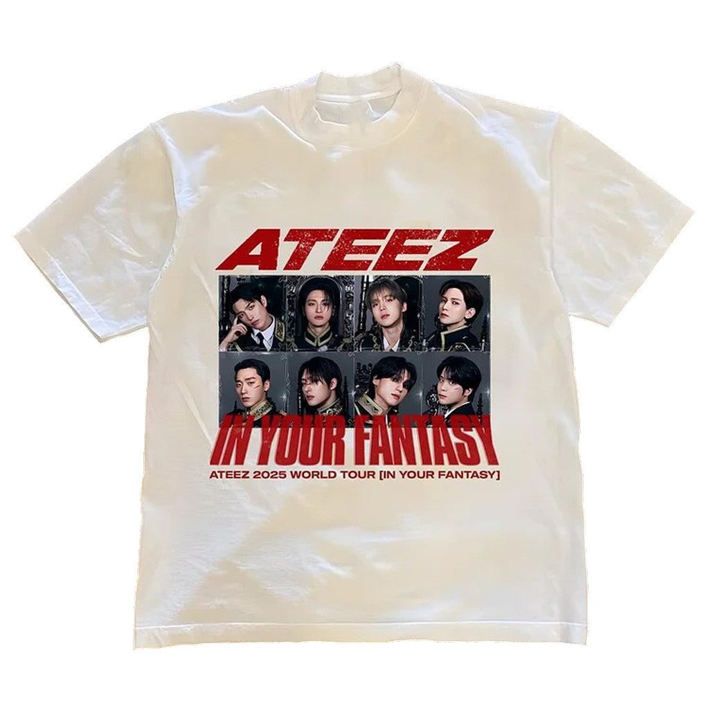 Ateez Merch Ateez 2025 World Tour In Your Fantasy Member Photo T-Shirt Fans Gifts Ateez Merch Ateez 2025 World Tour In Your Fantasy Member Photo T-Shirt Fans Gifts
