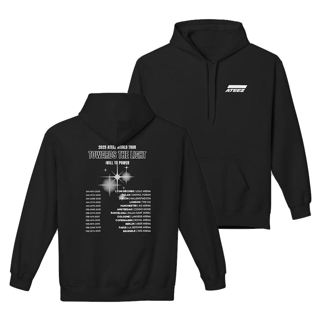 Ateez Merch Ateez Towards the Light World Europe Tour 2025 Hoodie Gift Ideas For Wife Ateez Merch Ateez Towards the Light World Europe Tour 2025 Hoodie Gift Ideas For Wife