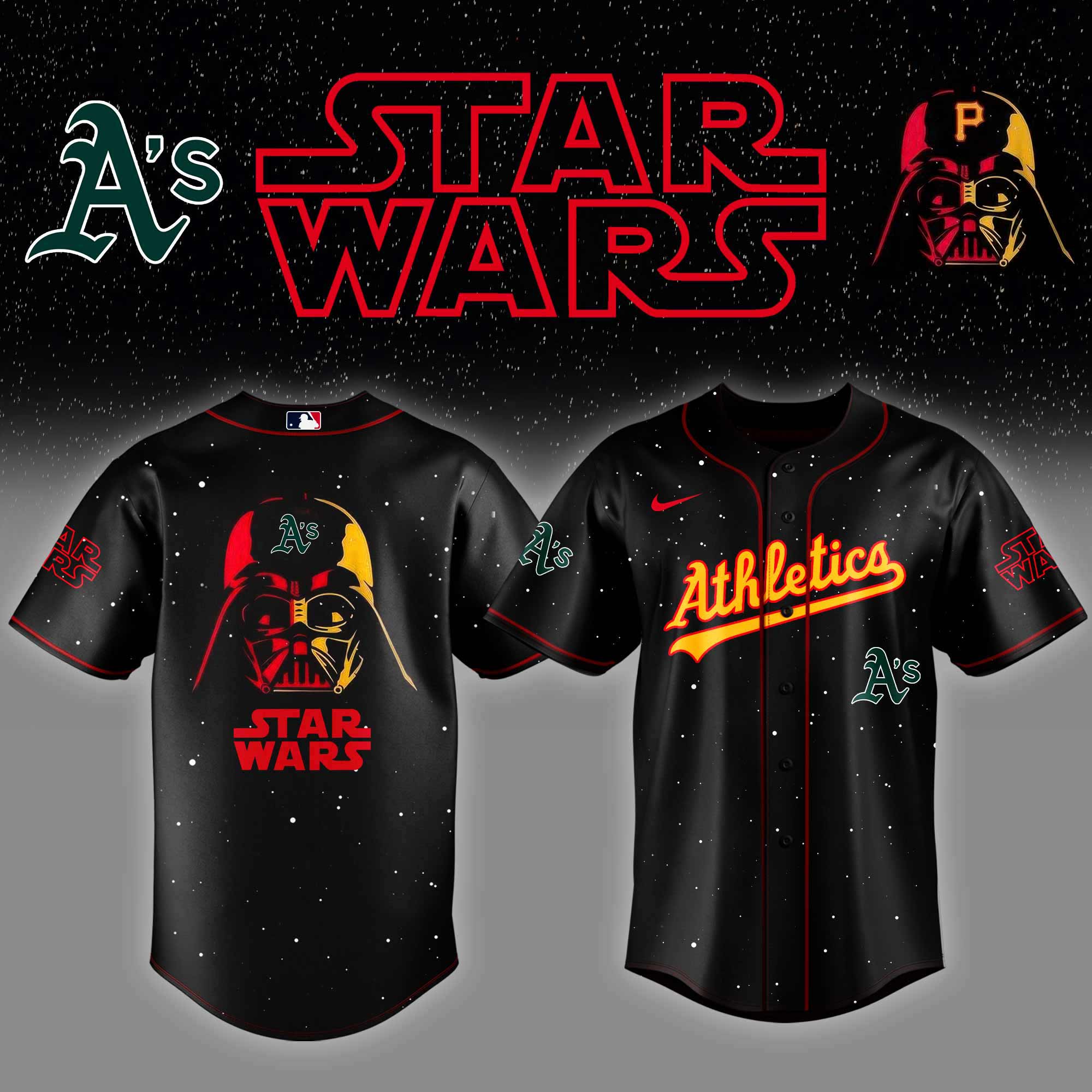Athletics x Stars Wars Night Baseball Jersey Baseball Gifts