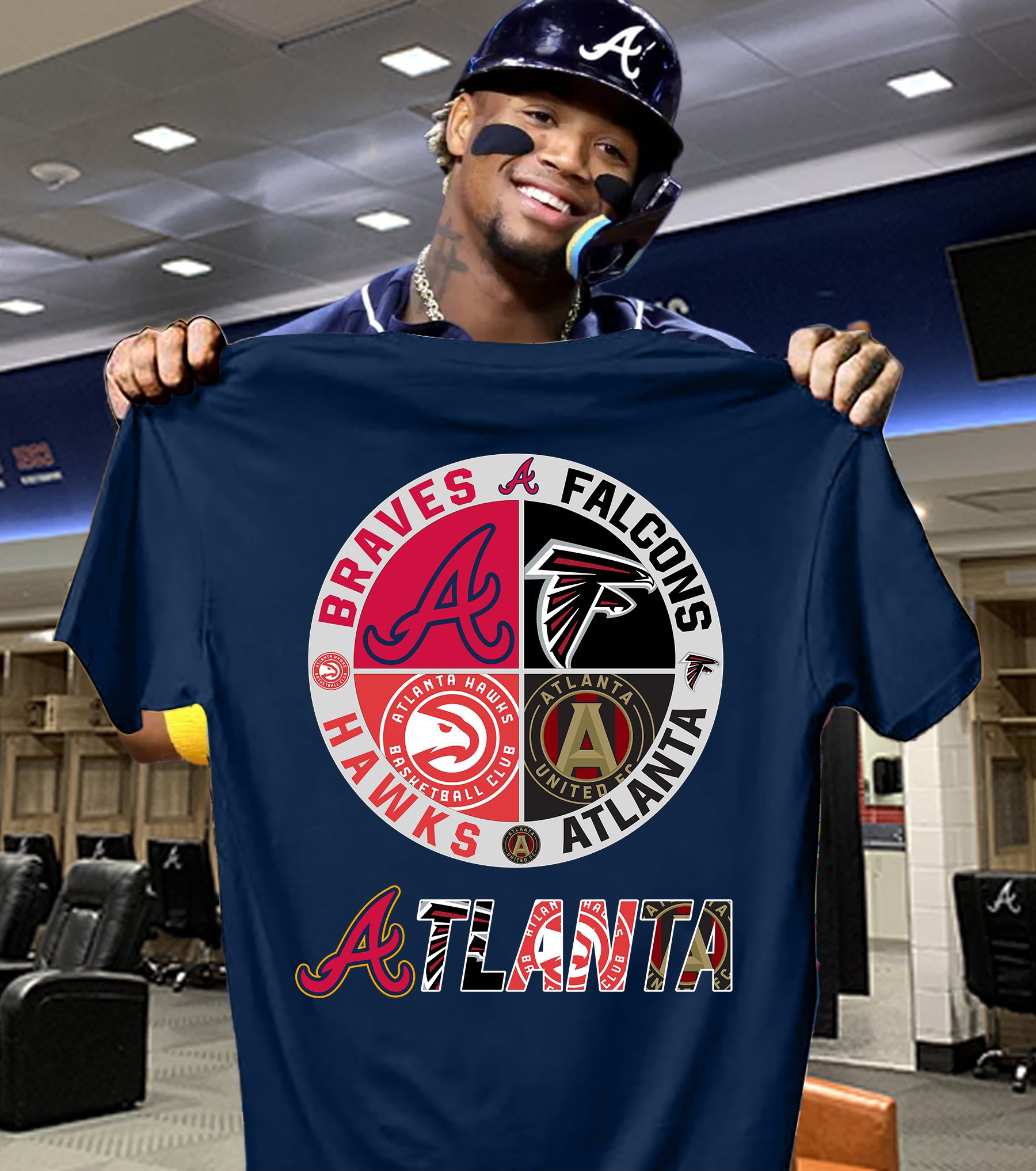 Atlanta Braves Falcons Hawks Atlanta United Atlanta Sport T-Shirt Gifts For Fans