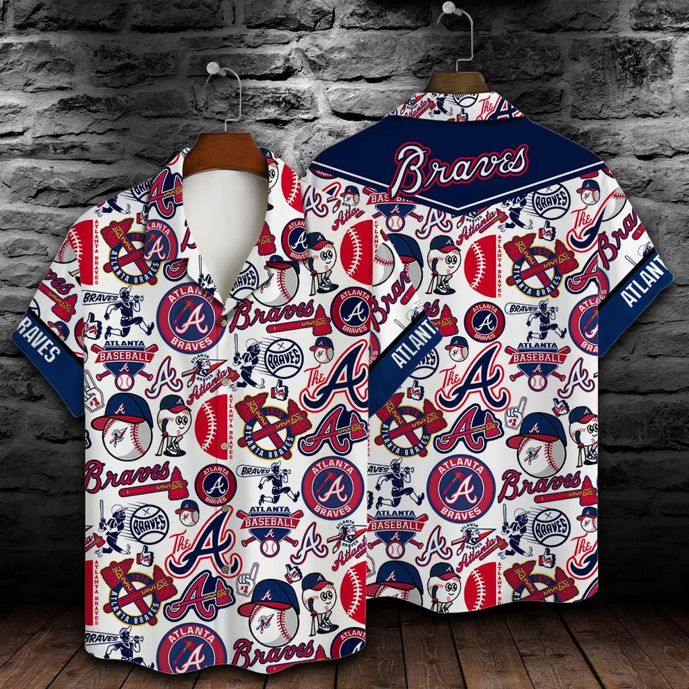 Atlanta Braves Hawaiian Shirt Baseball Aloha Shirt Atlanta Braves Christmas Gifts