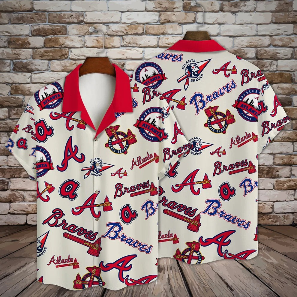 Atlanta Braves Hawaiian Shirt Baseball Aloha Shirt Braves Fan Gift Ideas For Him Her