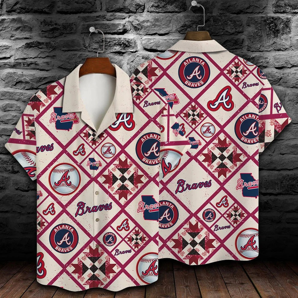 Atlanta Braves Hawaiian Shirtdvfv.Atlanta Braves Hawaiian Shirt Apparel Braves Baseball Gifts For Fan Ideas For Him Her