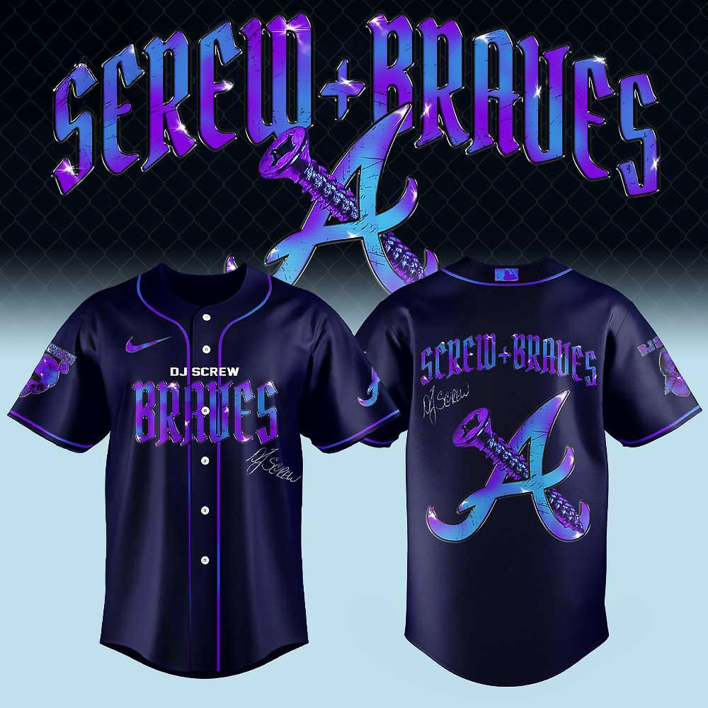 Atlanta Braves Honor All-Time DJ Screw Signature Limited Edition Baseball Jersey Fans Gifts
