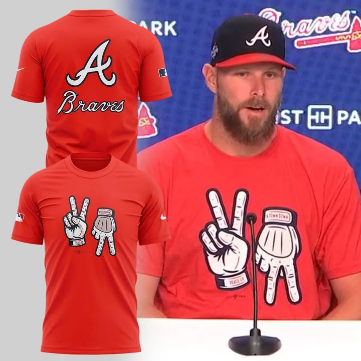 Atlanta Braves Peace Up A Town Down T-Shirt ASL Hand Signs Gifts For Fans