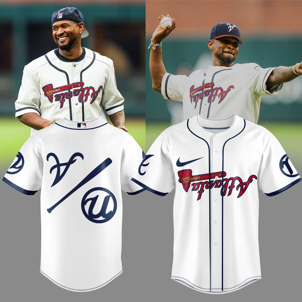 Atlanta Braves Usher 2025 All-Star Game Baseball Jersey MLB Merch Uniforms Fan Gift Ideas
