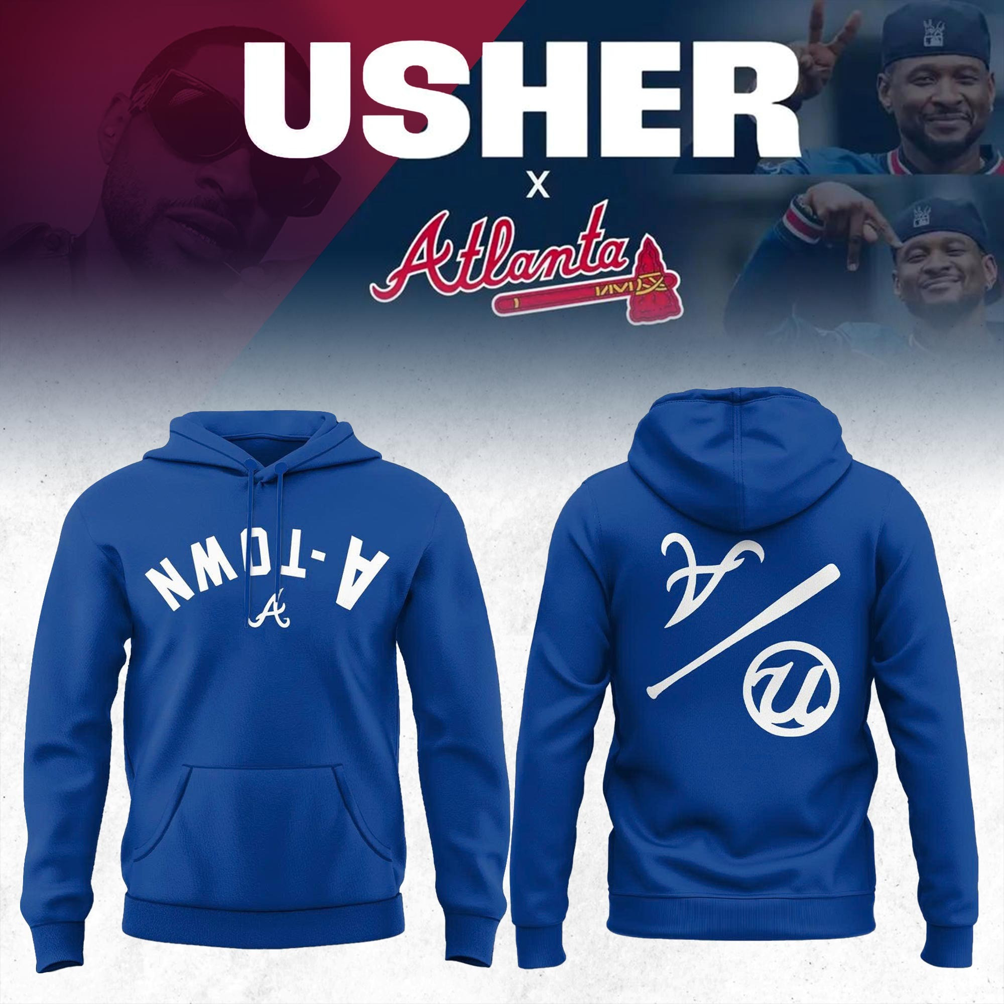 Atlanta Braves x Usher Night 2025 Hoodie Gift Unique Gifts For Basketball Fans