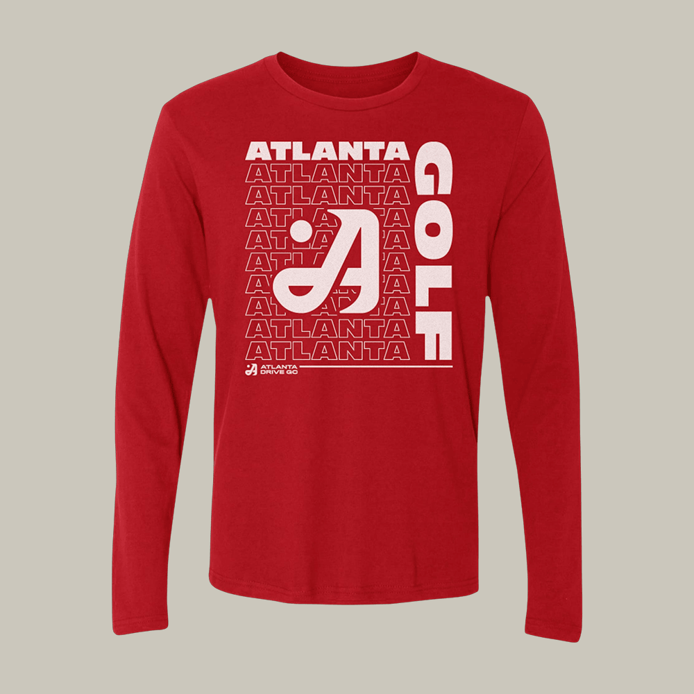 Atlanta Drive GC Repeat Outline Long Sleeve Shirt TGL Golf Merch Golf Lover Present Idea