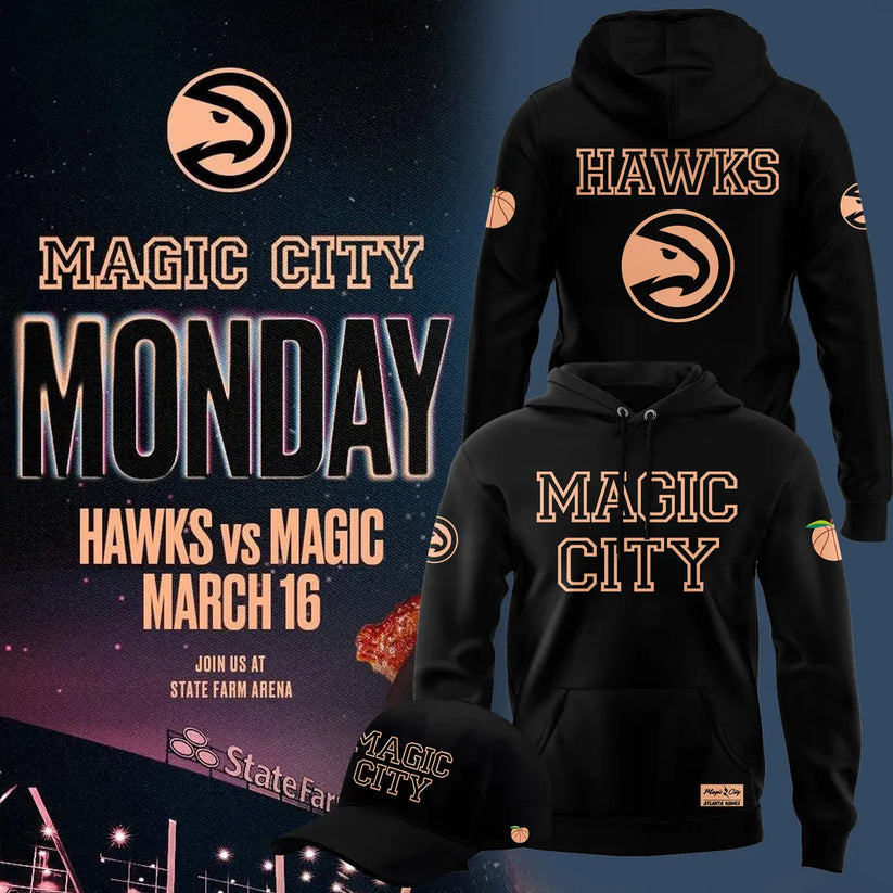 Atlanta Hawks 2026 Magic City True To Atlanta Hoodie Basketball Apparel Hawks Fan Gift