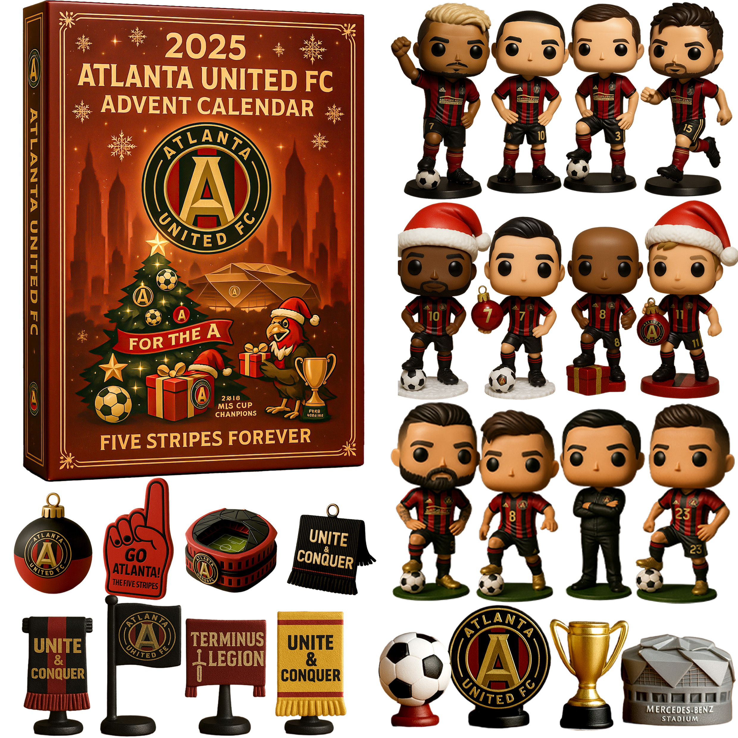 Atlanta United FC Advent Calendar 2025 Home Decor Sport Advent Calendar Football Lover Gifts