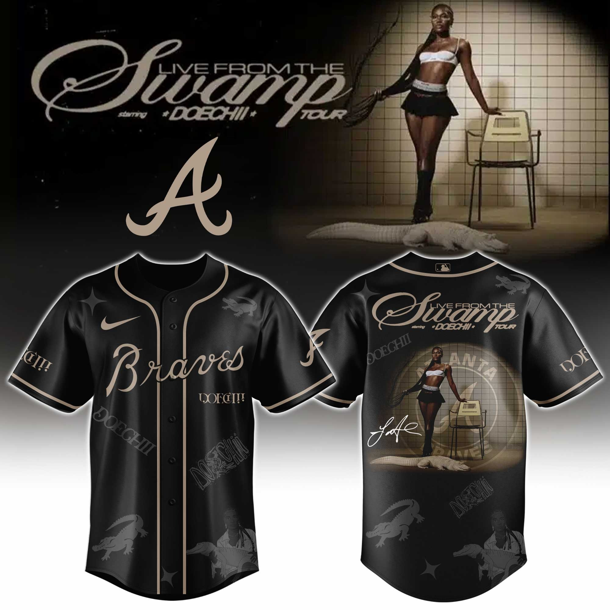 Atlanta x Doechii Live From The Swamp Tour 2025 Jersey Present Gifts For Music Fans