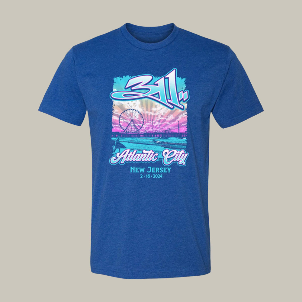 Atlantic City 311 Band T-Shirt American Rock Band 311 Shirt Rock Music Fan Gifts