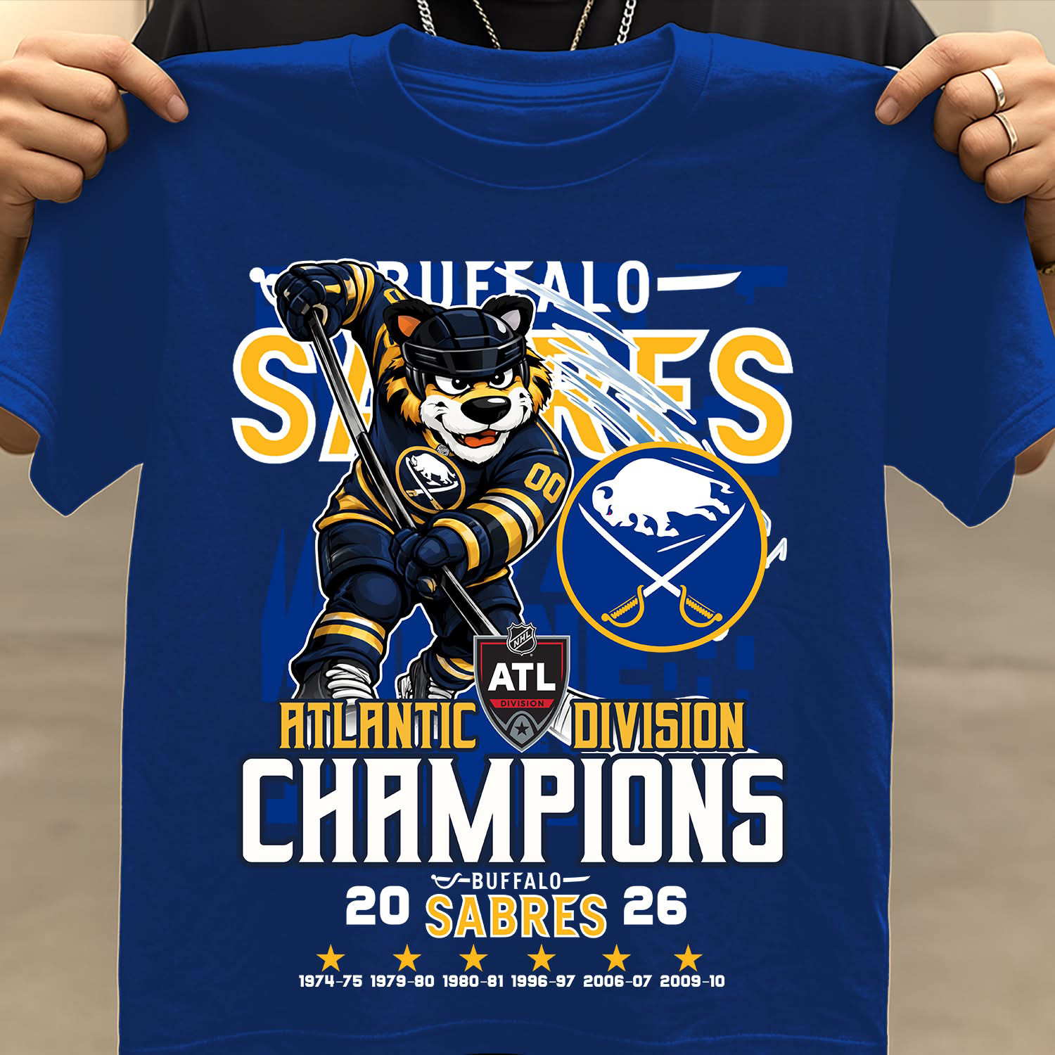 Atlantic Division Champions 2026 Hockey T-Shirt 2026 Stanley Cup Playoffs Merch Best Gift For Husband