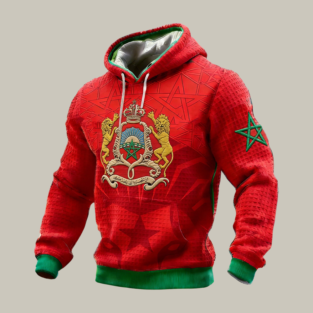 Atlas Lions Moroccan Soccer Team Hoodie FIFA World Cup 2026 Apparel Present For Brother