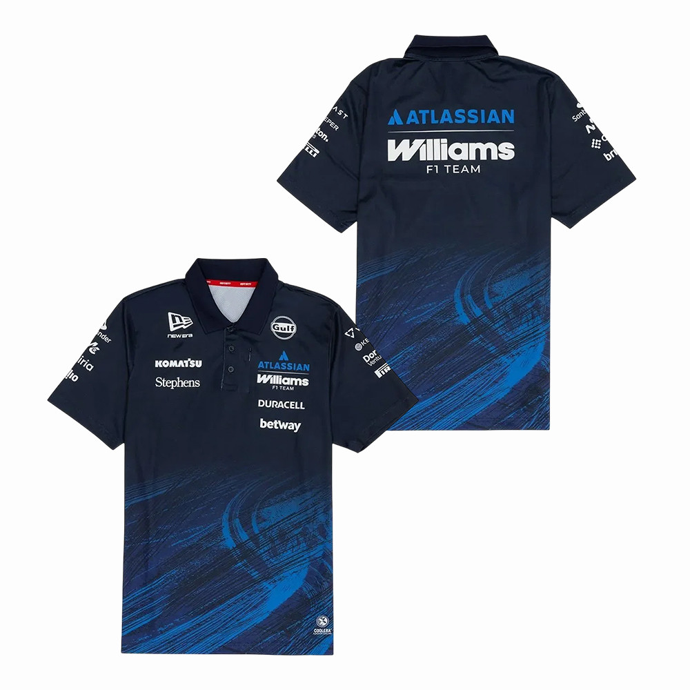 Atlassian Williams Racing Team Polo Shirt F1 Miami 2026 Clothes F1 Fans Gifts