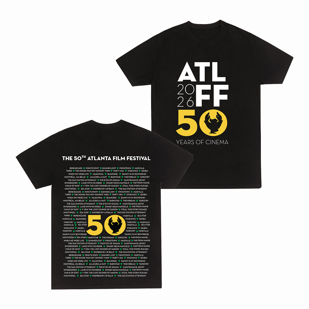 ATLFF 50th Anniversary T-Shirt 50 Years Atlanta Film Fest Shirt Indie Movie Fans Gift