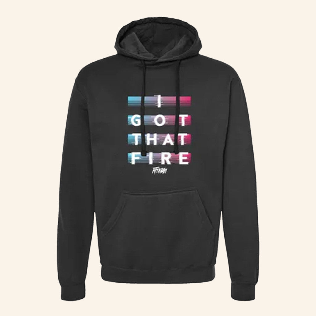 Attaboy Online Merch Fire Black Hoodie Gifts For Father