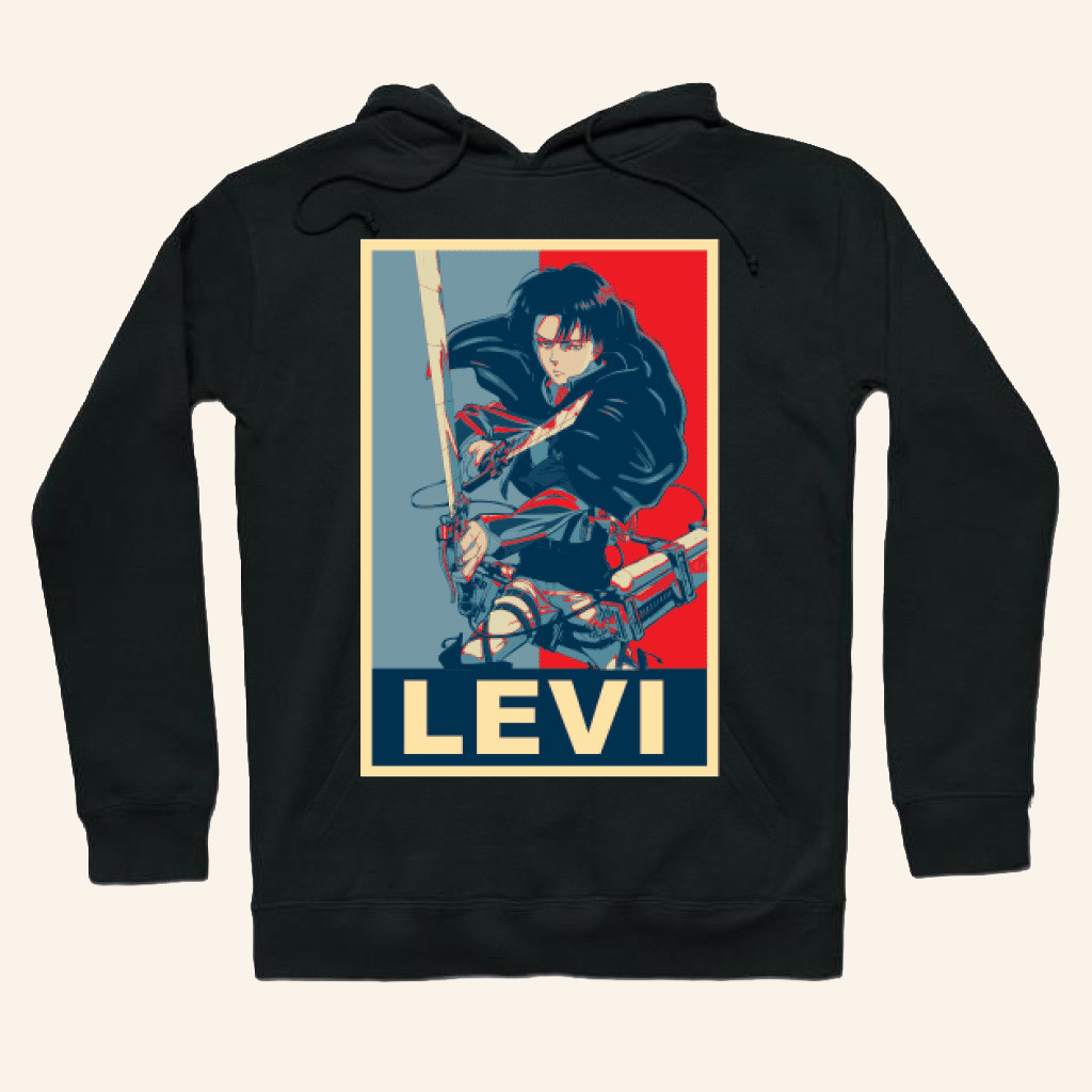 Attack On Titan Merch Levi Ackerman Poster Hoodie Presents For Anime Lovers Attack On Titan Merch Levi Ackerman Poster Hoodie Presents For Anime Lovers